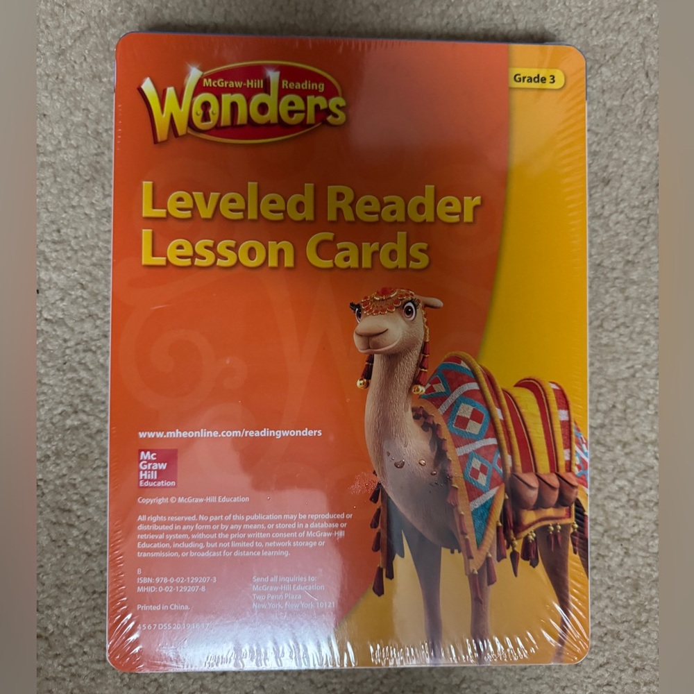 Wonders Leveled Reader Lesson Cards Grade 3